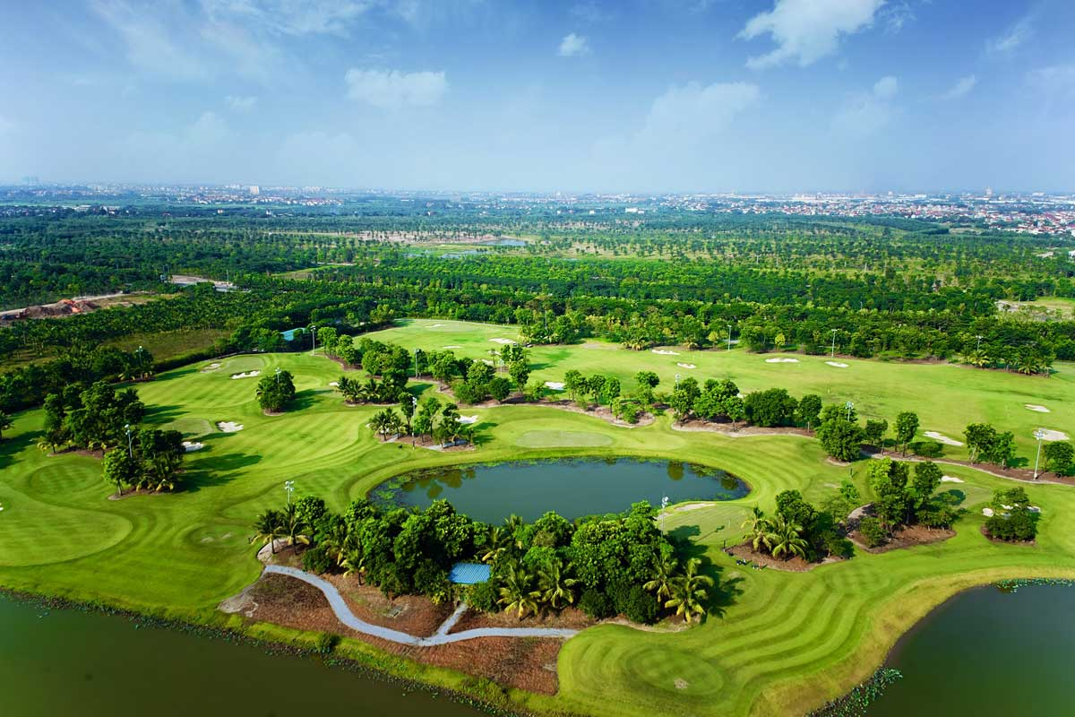 khung cảnh của Sảnh golf Sông Bé