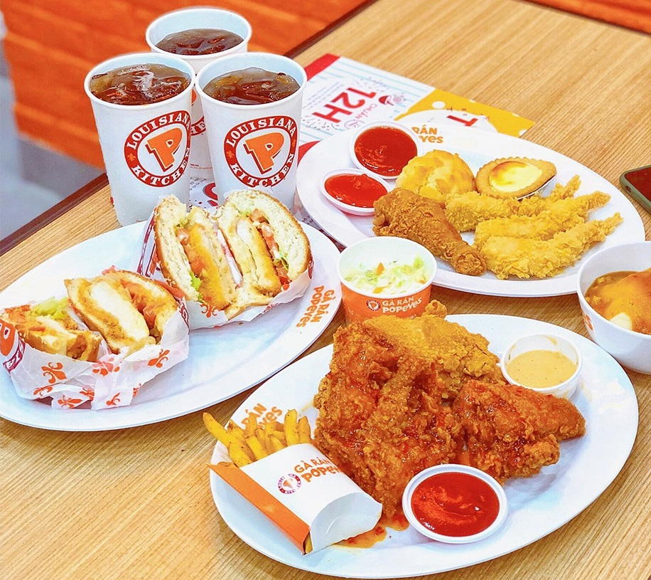 popeyes - gà rán gia tận nhà