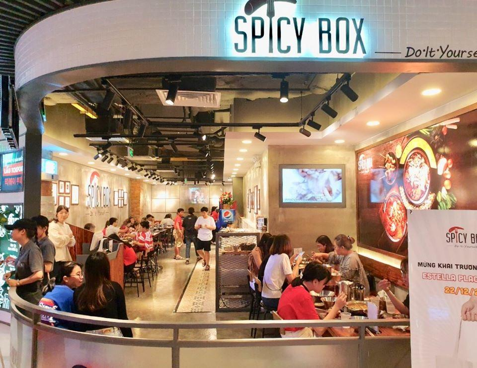 spicy box có lối thiết kế phong cách hàn quốc