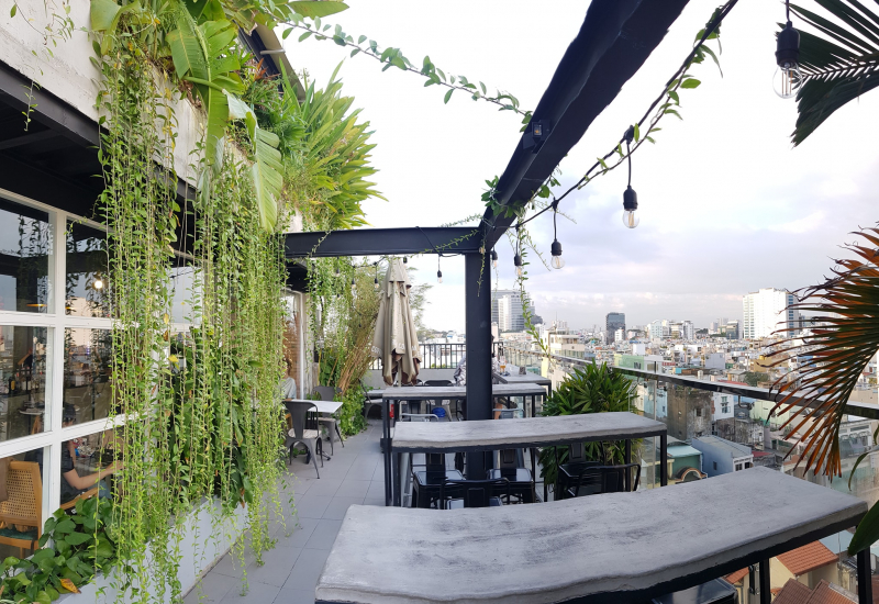 Sargon Rooftop là nhà hàng vừa là quán cà phê rooftop (Nguồn: Internet)