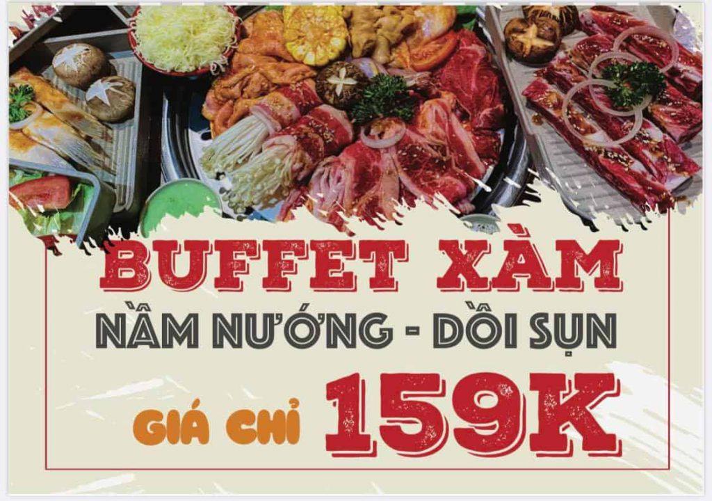 Món nầm heo rất ngon tại Buffet Xàm