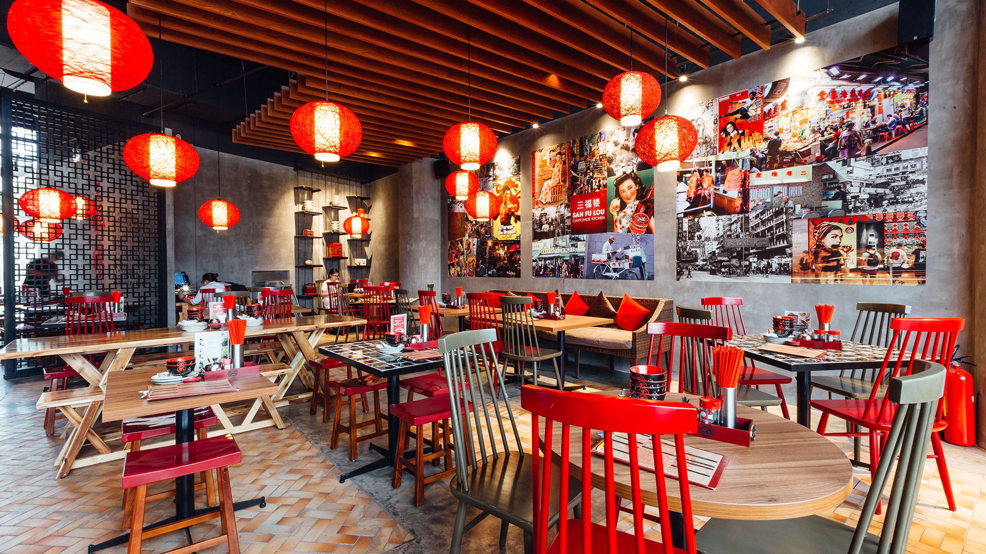 Nhà hàng San Fu Lou với không gian ấm cúng