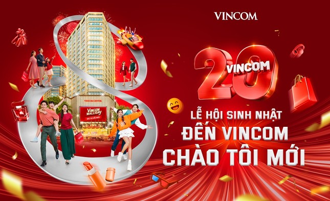 Chuỗi 88 trung tâm thương mại Vincom trên 48 tỉnh thành sẽ đồng loạt tổ chức tháng sinh nhật 