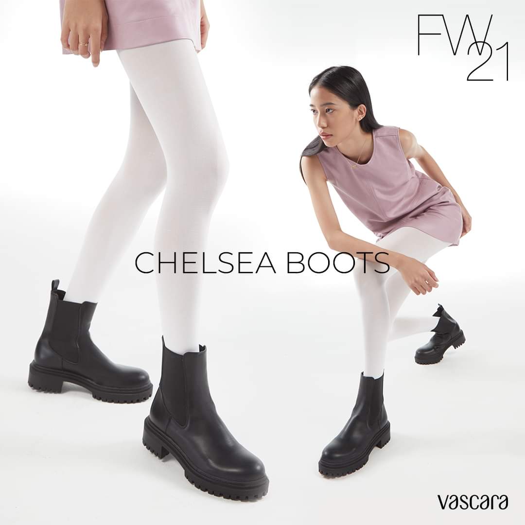 Vascara - Chelsea Boots Cổ Vừa Lug-Sole - Bot 0907 - Màu Đen | Vincom