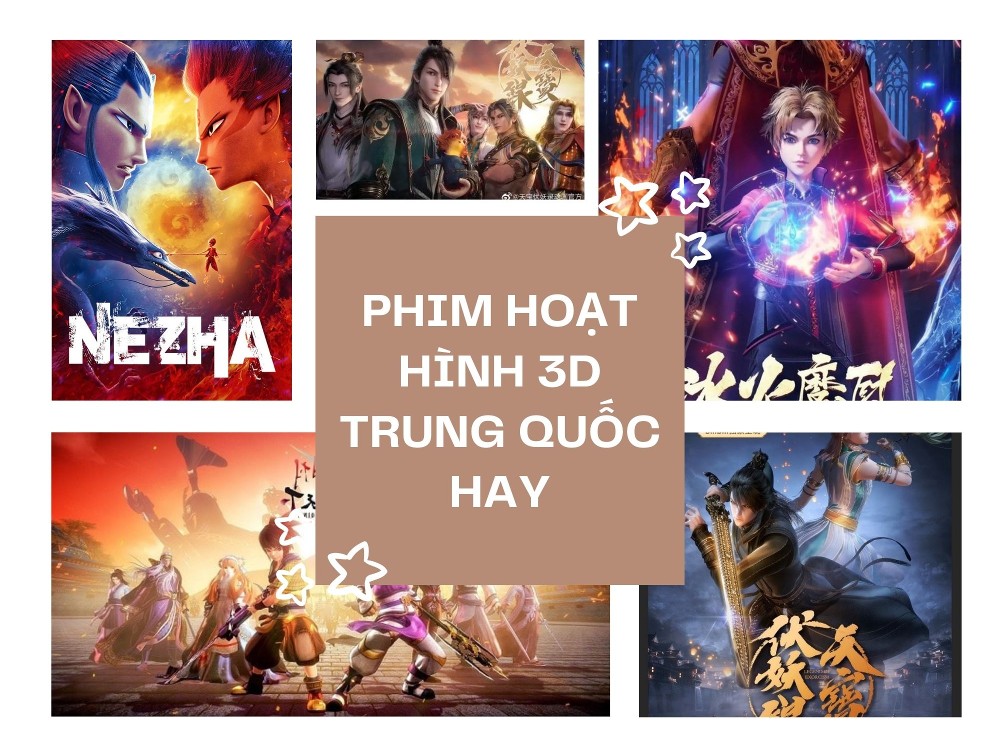Bạn có thể cho biết danh sách các nhân vật hoạt hình 3D nổi tiếng của Trung Quốc?