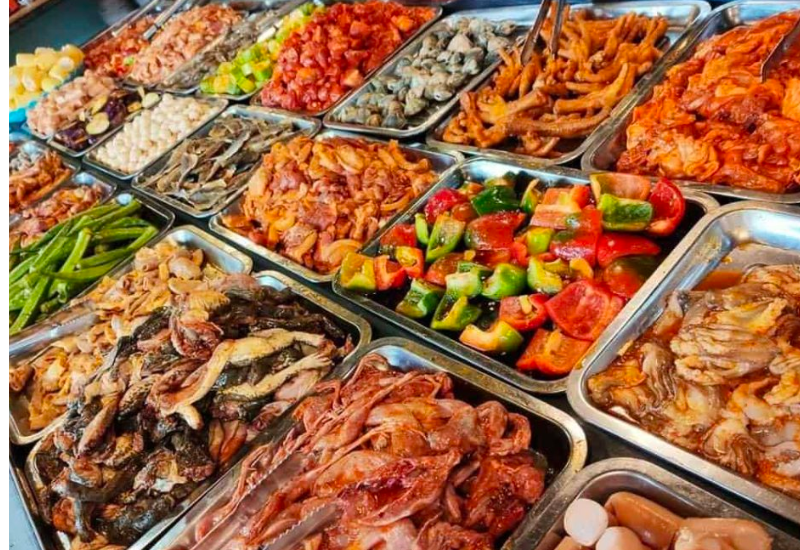 Buffet nướng Đà Lạt 2 đô với các món tươi ngon 