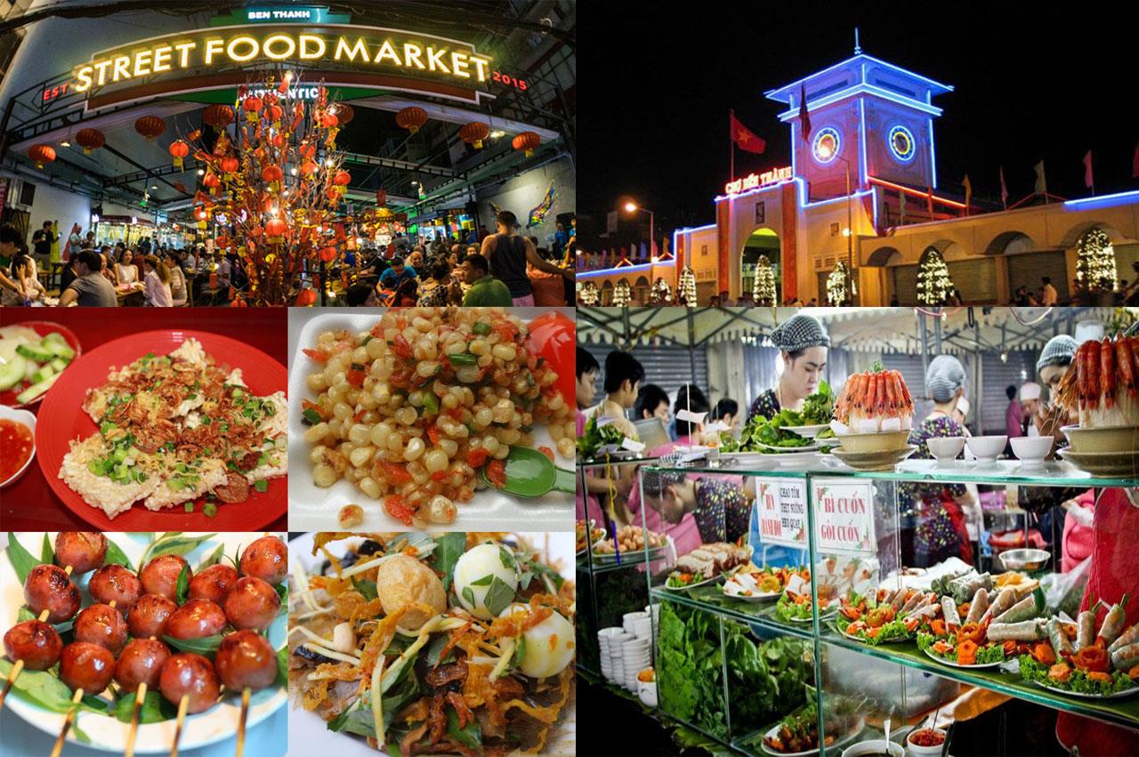 Khu ẩm thực chợ Bến Thành Sài Gòn