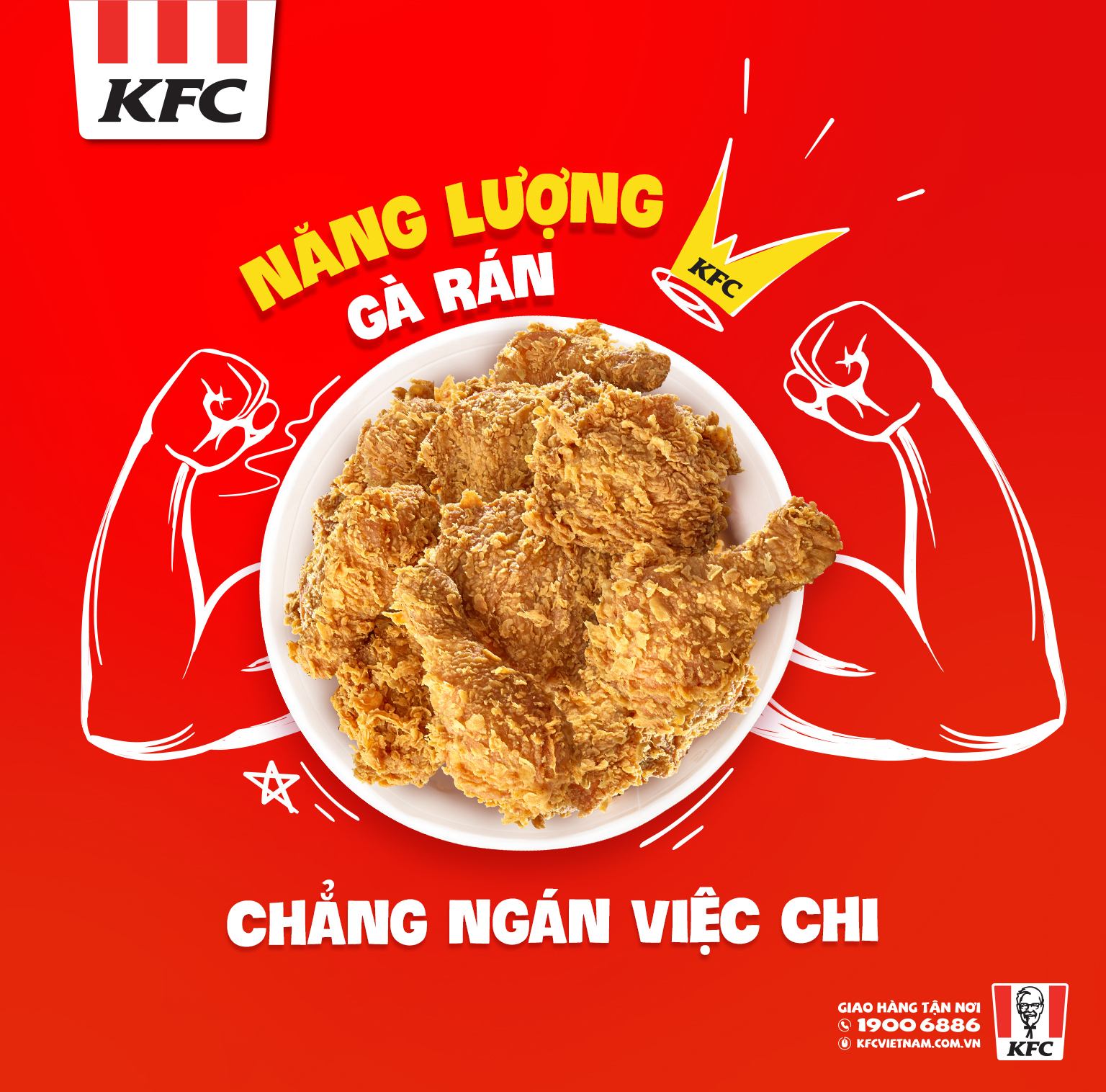 thương hiệu gà rán KFC thân thuộc của những người Việt Nam