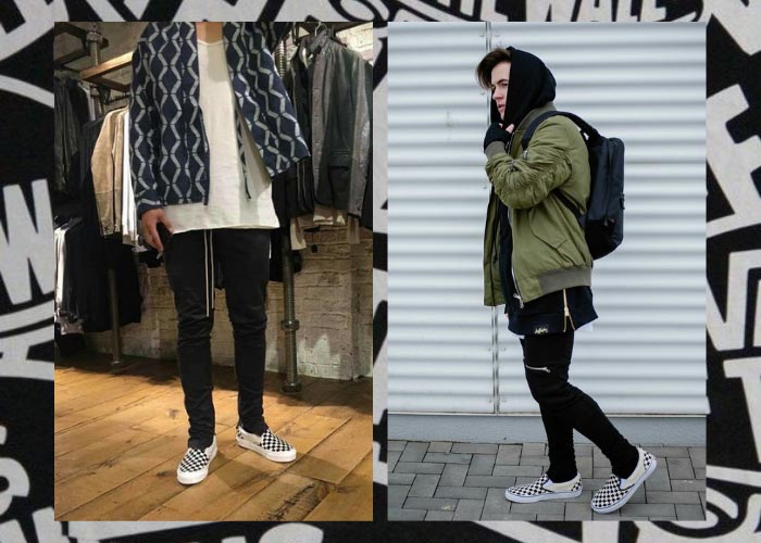 phối vans caro theo phong cách layer
