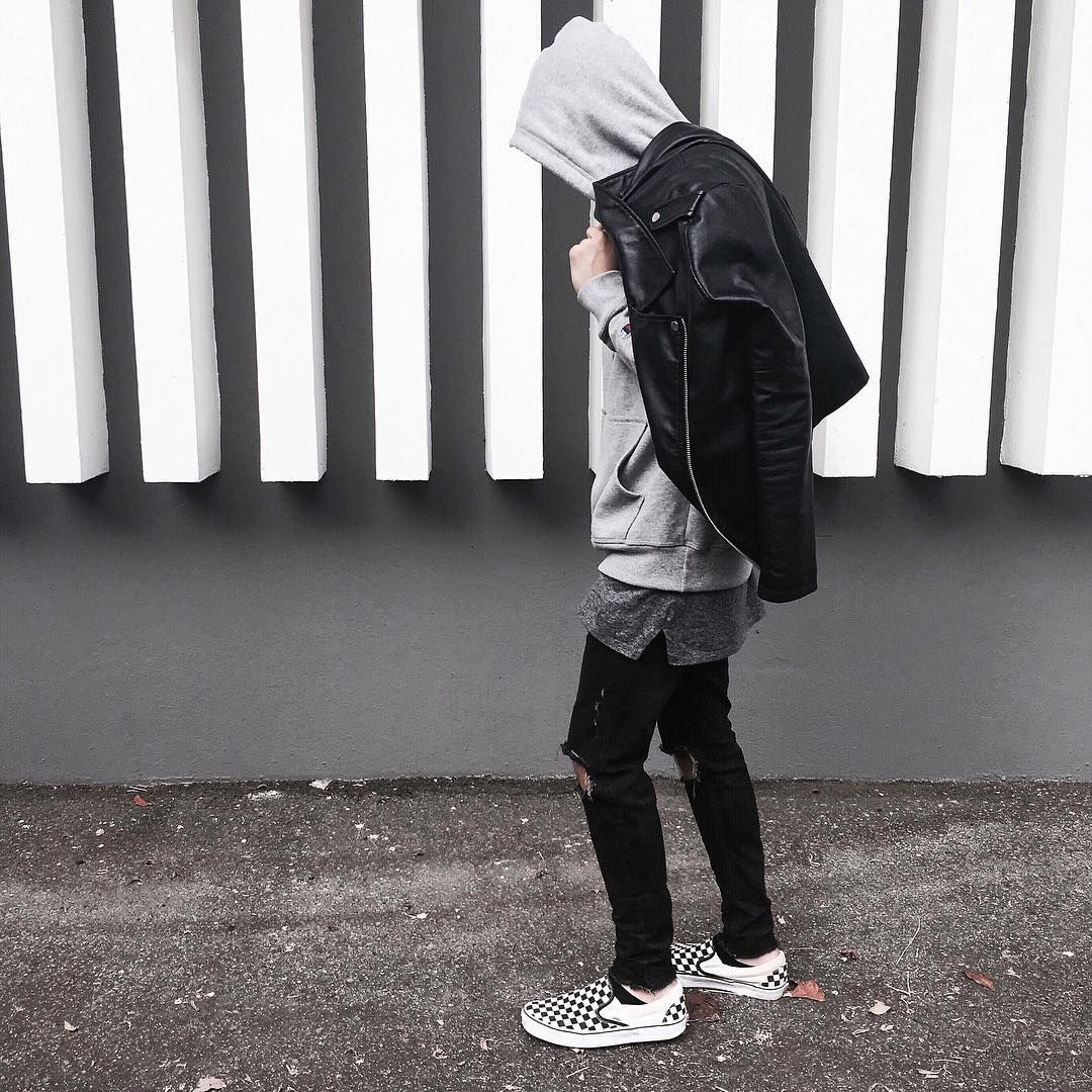 phối giày vans caro theo kiểu layer