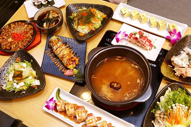Khám quá các món lẩu chuẩn vị Thái, Nhật, Hàn tại Furano Sushi