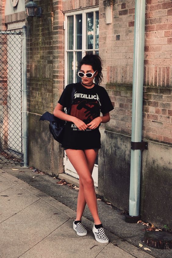 giày vans caro phối cùng short