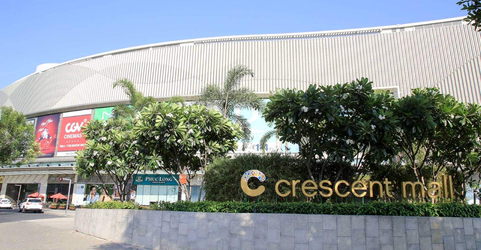 trung tâm thương mại Crescent Mall tọa lạc tại quận 7